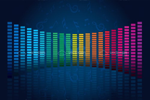 Colourful Sound Level Graphic